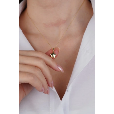 14 Ayar Altın Yıldız Kolye Ucu 264