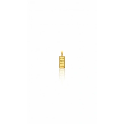 14 Ayar Altın Külçe Kolye UCU 590