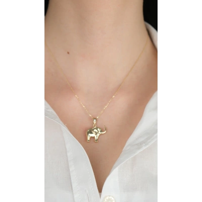 14 Ayar Altın Filli Kolye Ucu 467