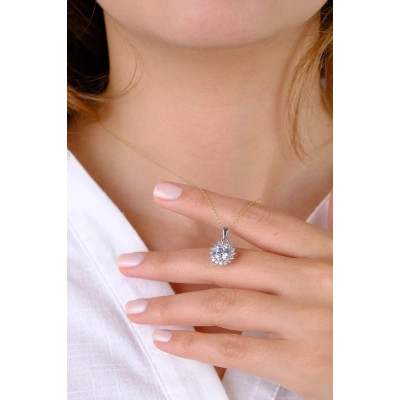 14 Ayar Altın Taşlı Kolye Ucu 224