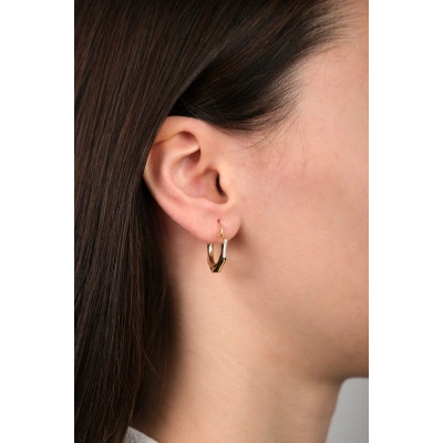 14 Ayar Altın Halka Küpe 88