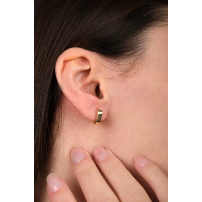 14 Ayar Altın Kare Küpe 125