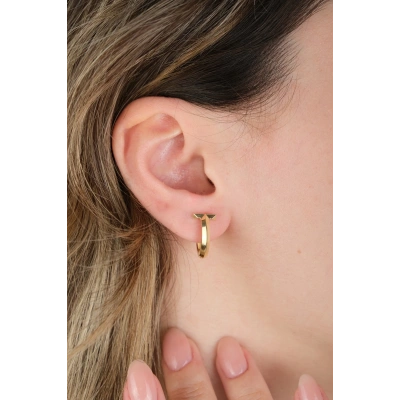 14 Ayar Altın T Küpe 554