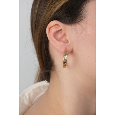 14 Ayar Altın Halka Küpe 368