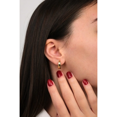 14 Ayar Altın Halka Küpe 191