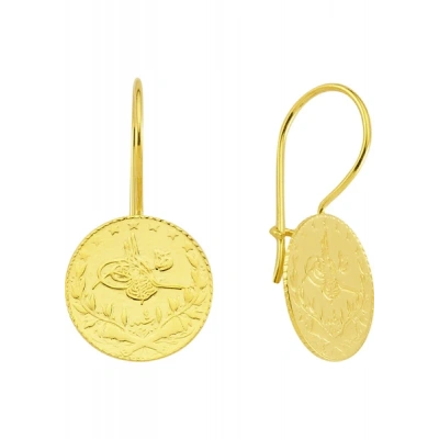 14 Ayar Altın Reşatlı Küpe 1064