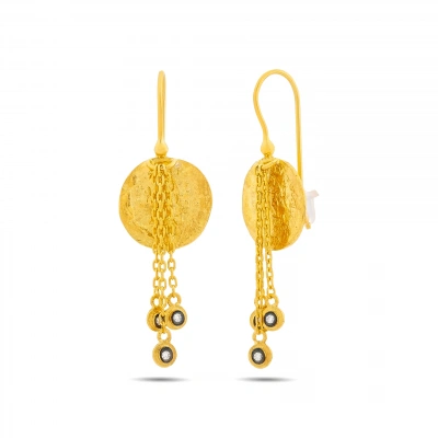 14 Ayar Altın Zinara Küpe 1088