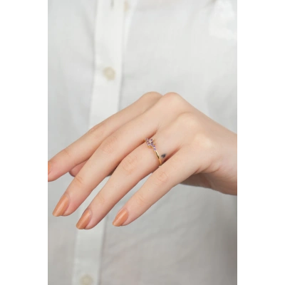 14 Ayar Altın Bahar Dalı Yüzük 876