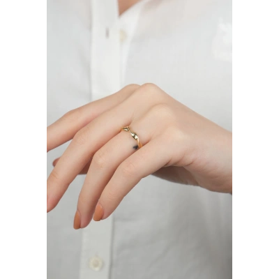 14 Ayar Altın Burgulu Yüzük 880