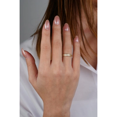 14 Ayar Altın Taşlı Yüzük 600