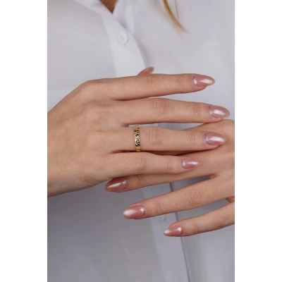 14 Ayar Altın Taşlı Yüzük 612