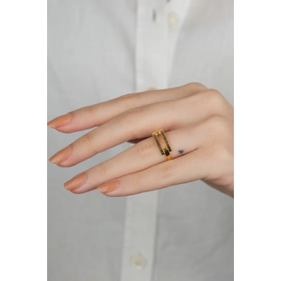 14 Ayar Altın Kaburgalı Ajda Yüzük 887