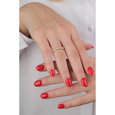 14 Ayar Altın Taşlı Yüzük 666