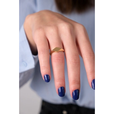 14 Ayar Altın Dörtgen Yüzük 78