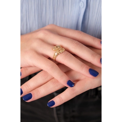 14 Ayar Altın Sarmal Yüzük 284