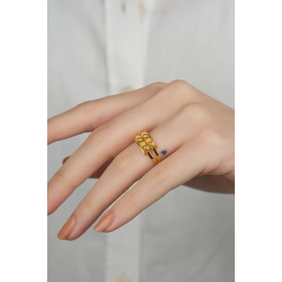 14 Ayar Altın Dorikalı Yüzük 889