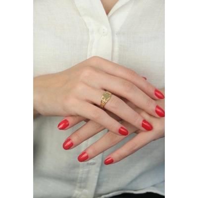 14 Ayar Altın Sade Yüzük 67