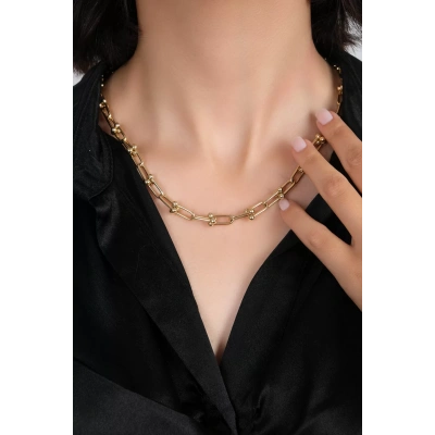 14 Ayar Altın T Zincir Kolye183