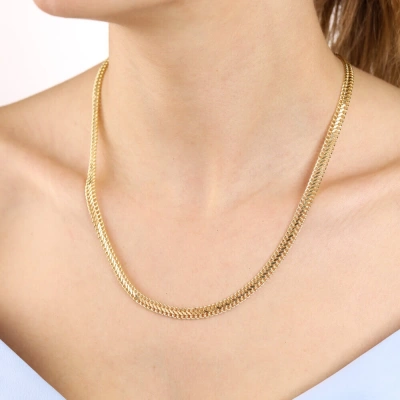 14 Ayar Altın 45 cm Viyana Zincir 278