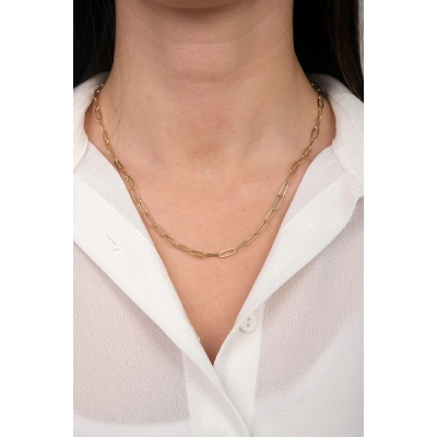 14 Ayar Altın Ataç Zincir Kolye 105