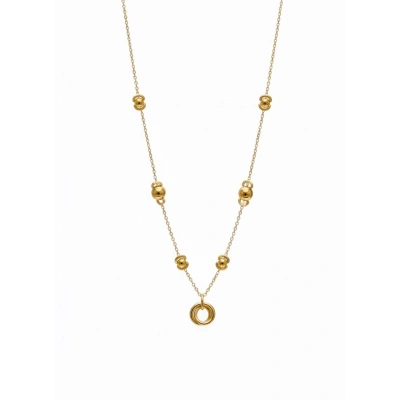 14 Ayar Mini Dorikalı Halka Kolye 941