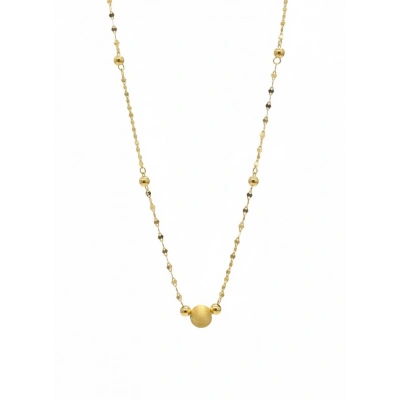 14 Ayar Altın Dorika Top Kolye 942