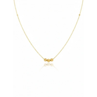 14 Ayar Altın 3lü Dorikalı Mini Hediyelik Kolye 948