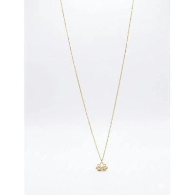 14 Ayar Altın Lotus Çiçek Kolye 977