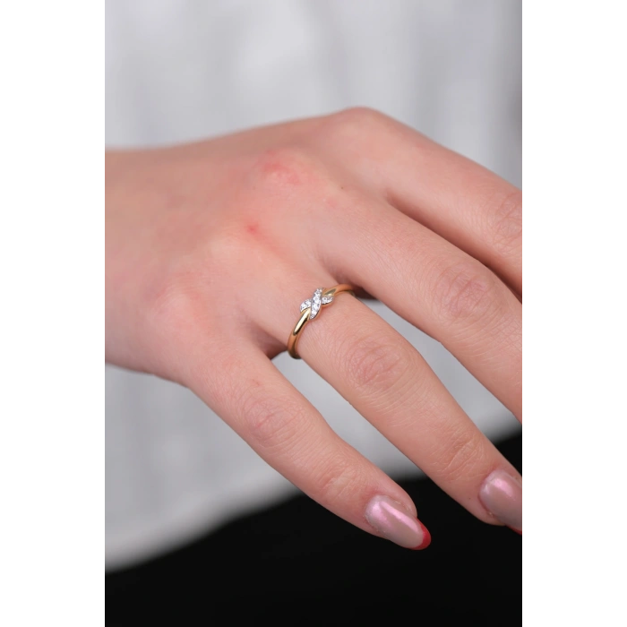 14 Ayar Altın Aşk Düğümü Yüzük 958