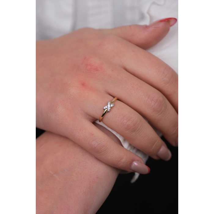 14 Ayar Altın Aşk Düğümü Yüzük 958