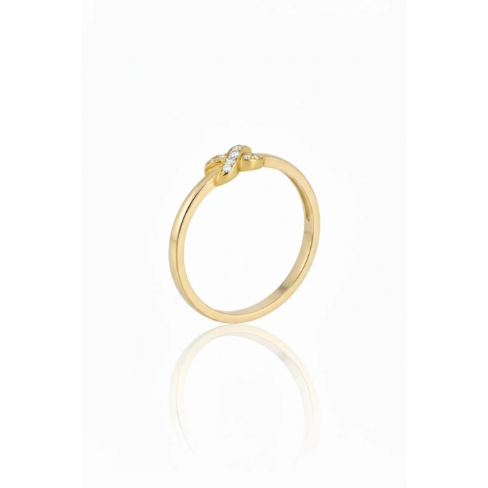 14 Ayar Altın Aşk Düğümü Yüzük 958