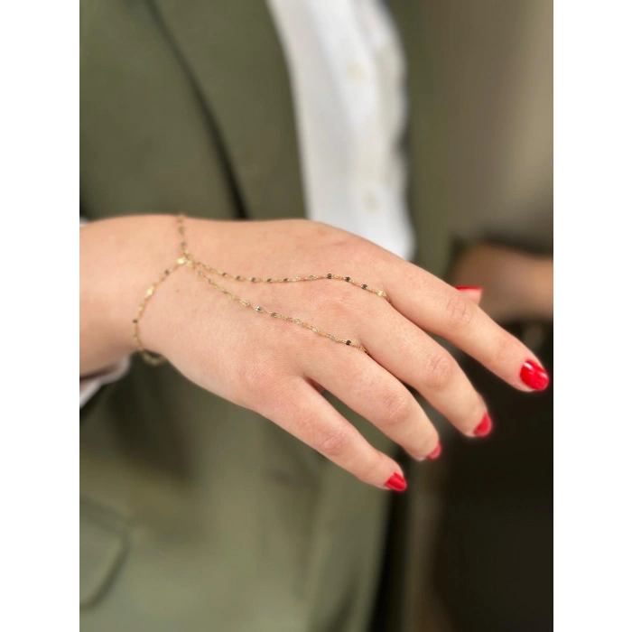 14 Ayar Altın Aynalı Zincir Şahmeran 1156