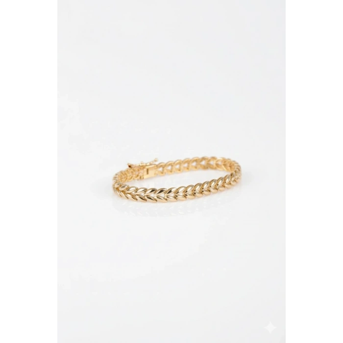 14 Ayar Altın Başak Bileklik 1039