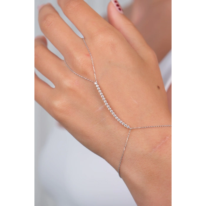 14 Ayar Altın Beyaz Taşlı Şahmeran 732