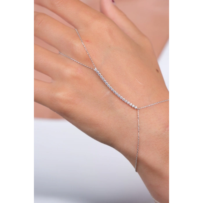 14 Ayar Altın Beyaz Taşlı Şahmeran 732