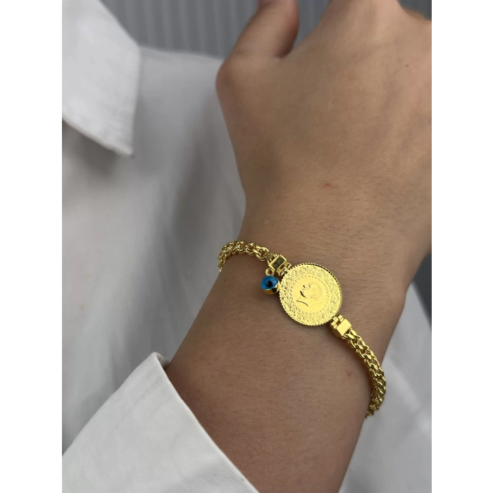 14 Ayar Altın Çeyrekli Bileklik 1067