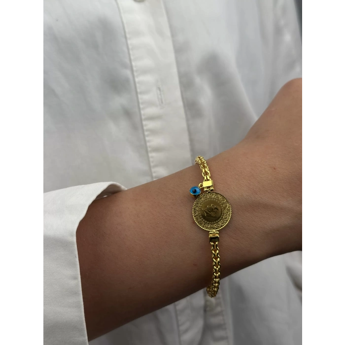 14 Ayar Altın Çeyrekli Bileklik 1067