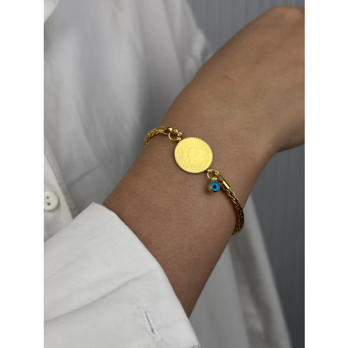 14 Ayar Altın Çeyrekli Bileklik 1068