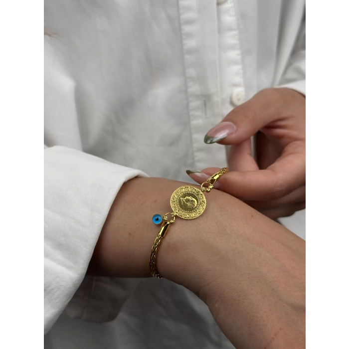 14 Ayar Altın Çeyrekli Bileklik 1068