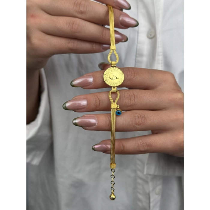 14 Ayar Altın Çeyrekli Bileklik 817