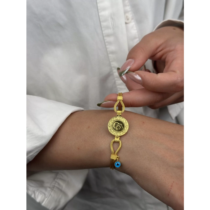 14 Ayar Altın Çeyrekli Bileklik 817