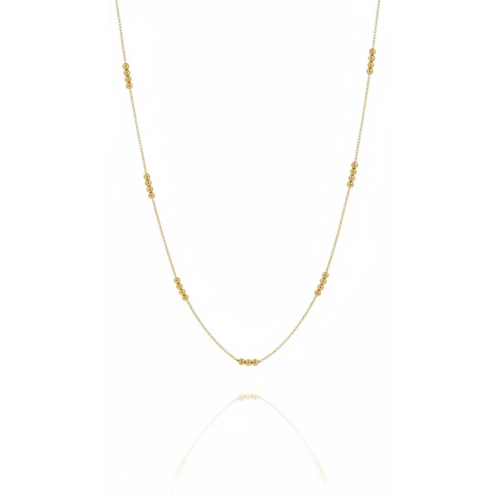 14 Ayar Altın Dorika Sıralı Zincir Kolye 837