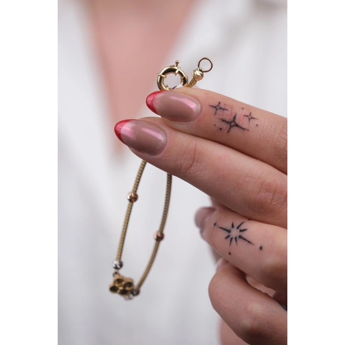 14 Ayar Altın Dorikalı Yonca Bileklik 824