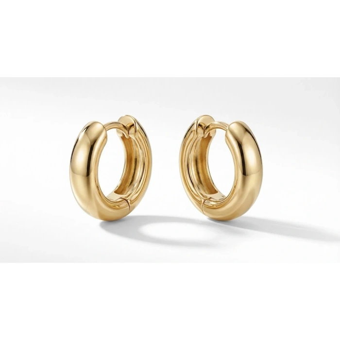 14 Ayar Altın Halka Küpe 577