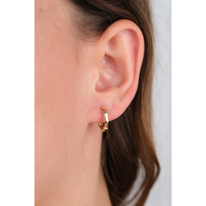 14 Ayar Altın Halka Küpe 797