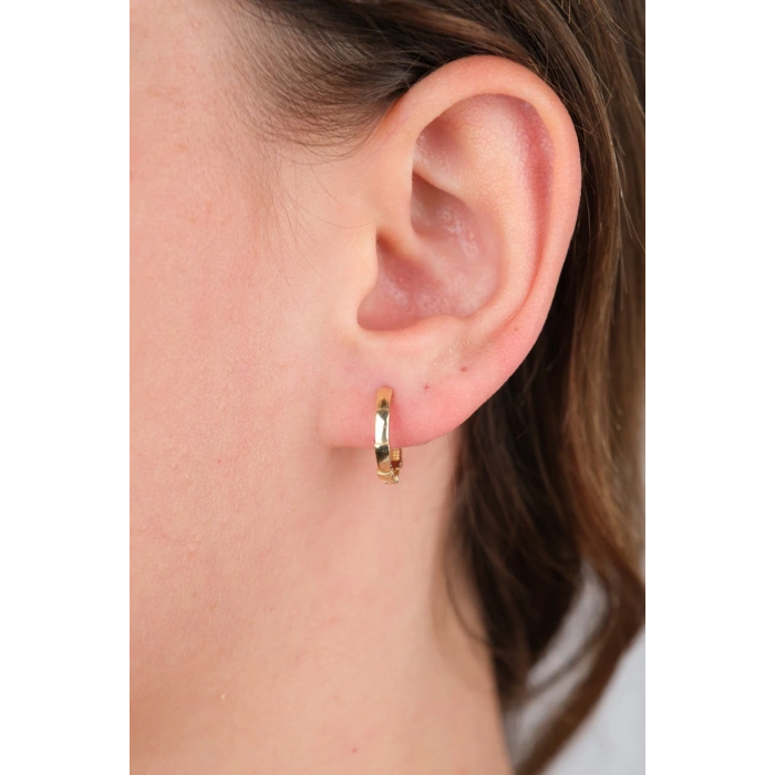 14 Ayar Altın Halka Küpe 797