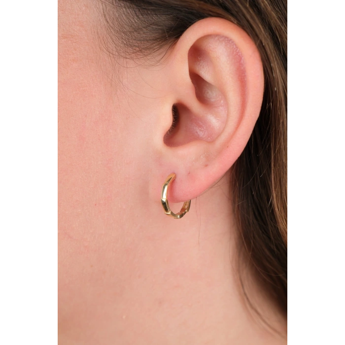 14 Ayar Altın Halka Küpe 797