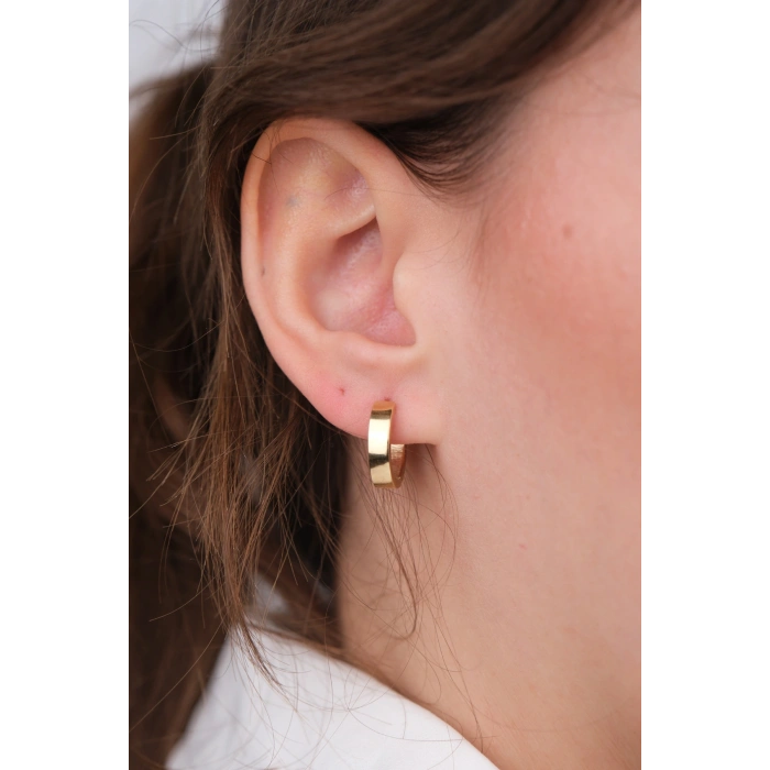 14 Ayar Altın Halka Küpe 857