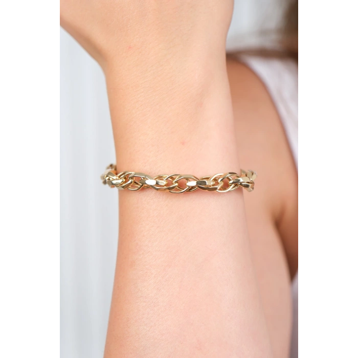 14 Ayar Altın Halka Zincir Bileklik 552