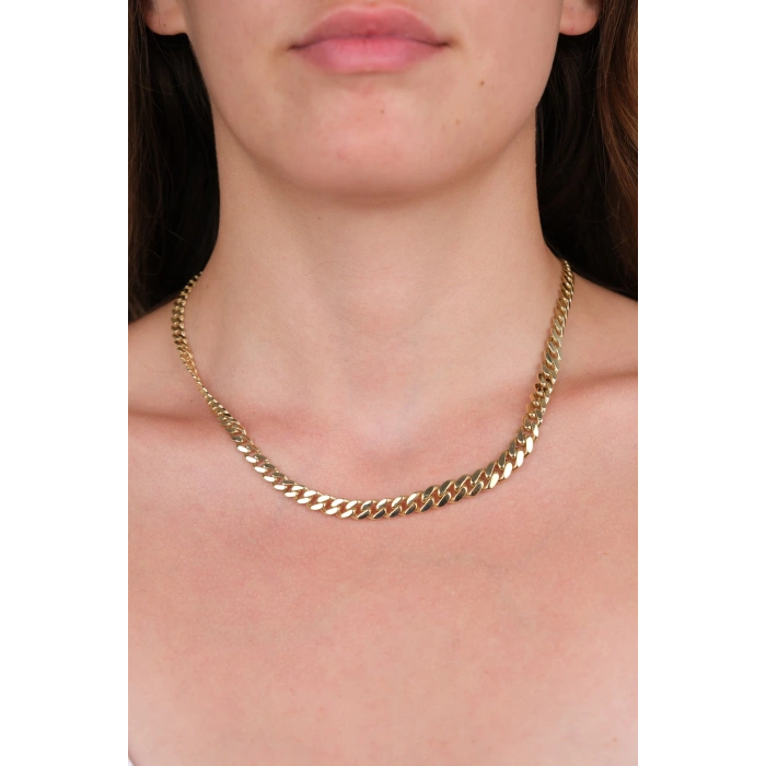 14 Ayar Altın Kalın Zincir 433